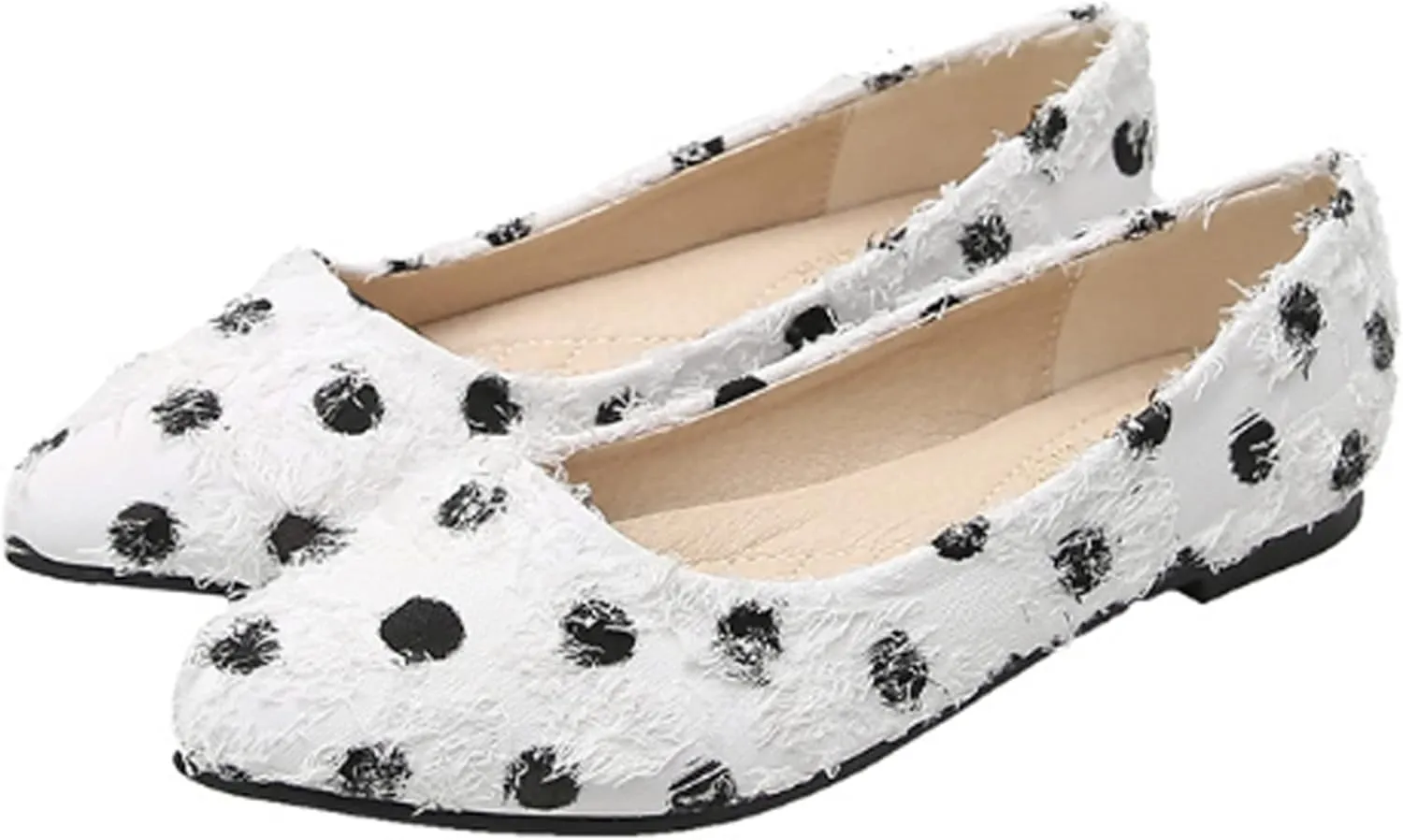 Women's Fashion Pointed Toe Ballets Flat Shoes Casual Simple Slip on Walking Driving Shoes