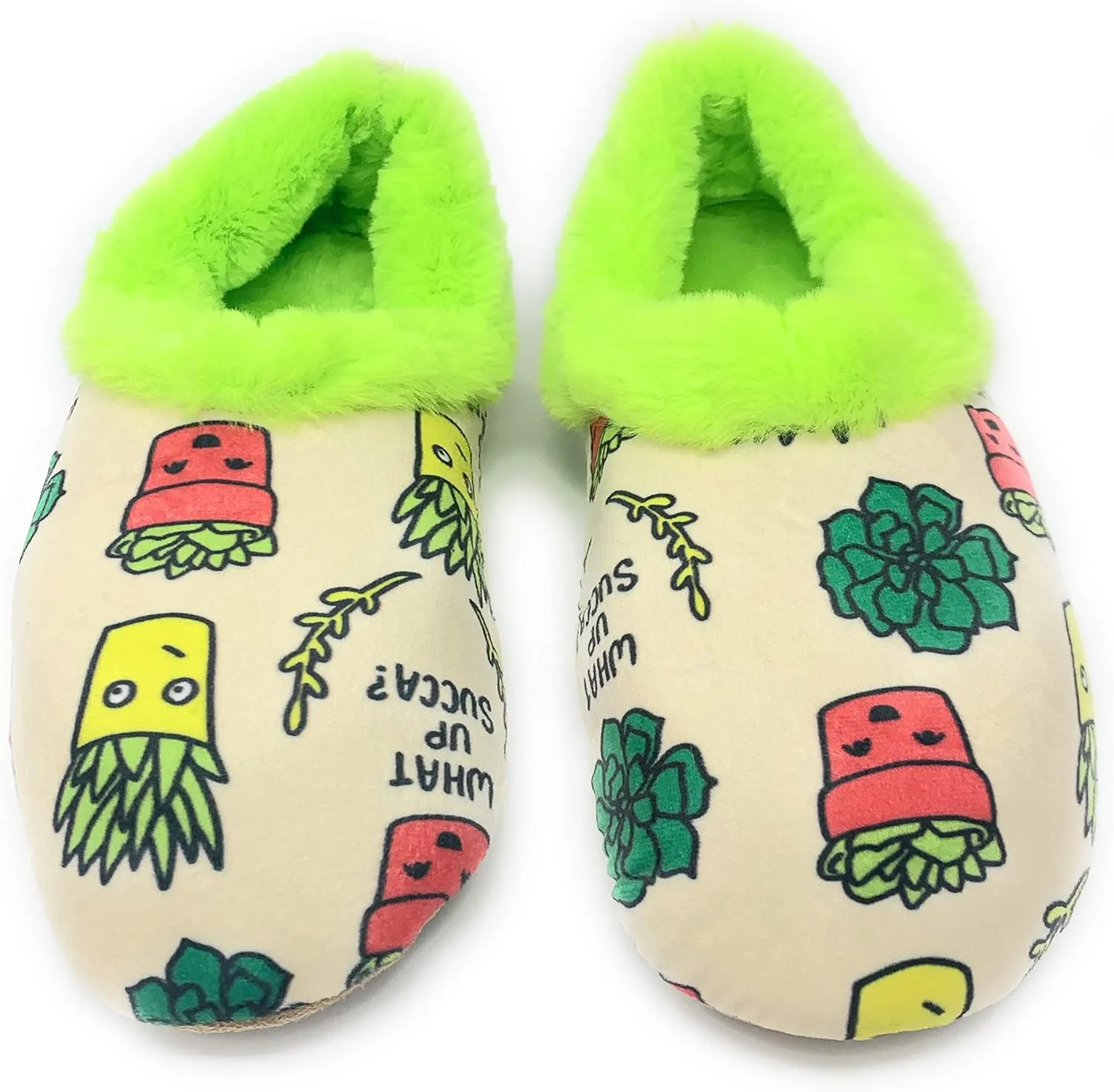 Women's Fuzzy Plush Non-Slip Slippers, Warm Comfy Cozy House Slippers, Fleece Lined Indoor Shoes