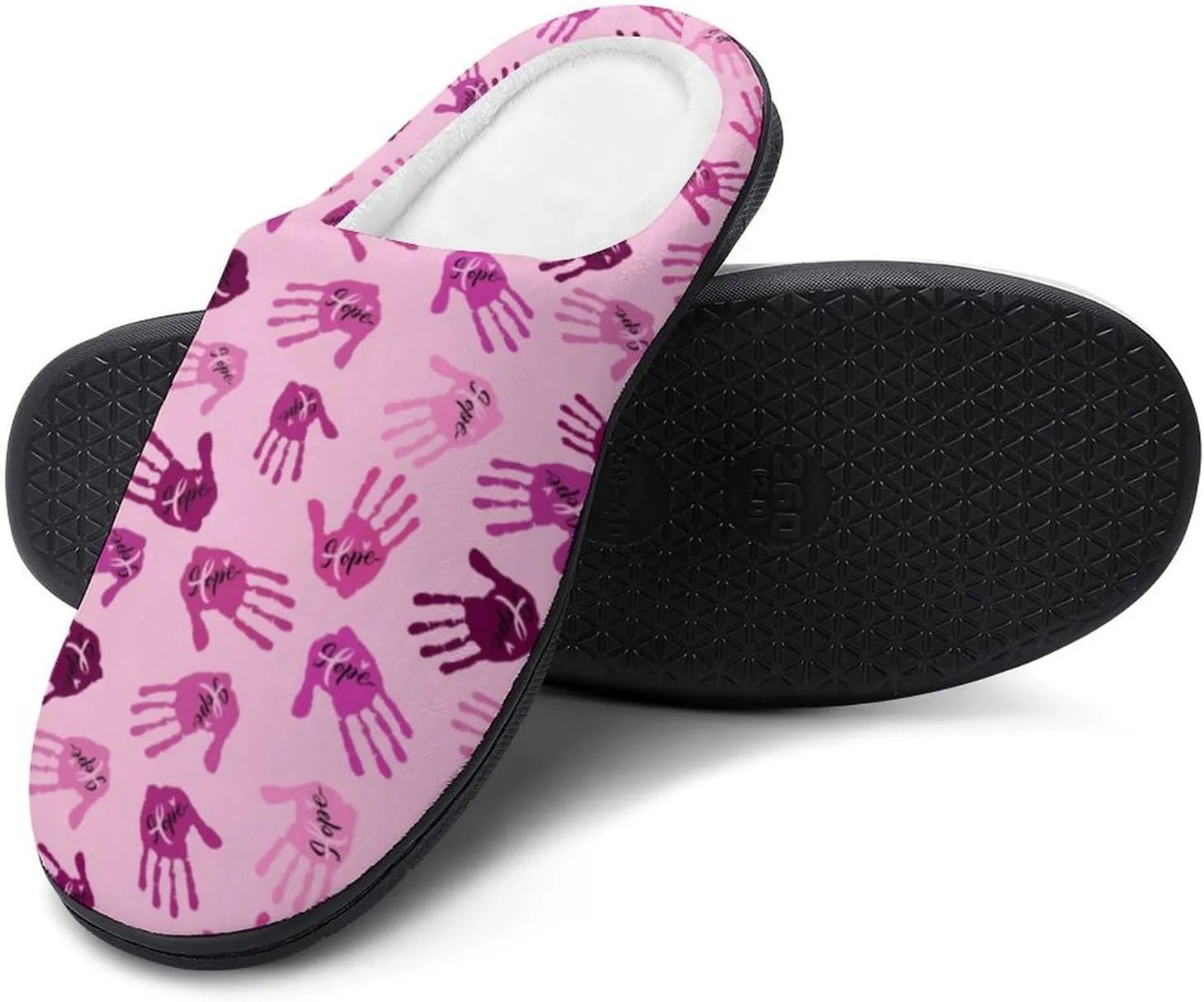 Womens Slippers Comfy Bedroom Slip-On Shoes Ladies Halloween Slippers Warm Cotton Clog House Slippers Indoor Outdoor