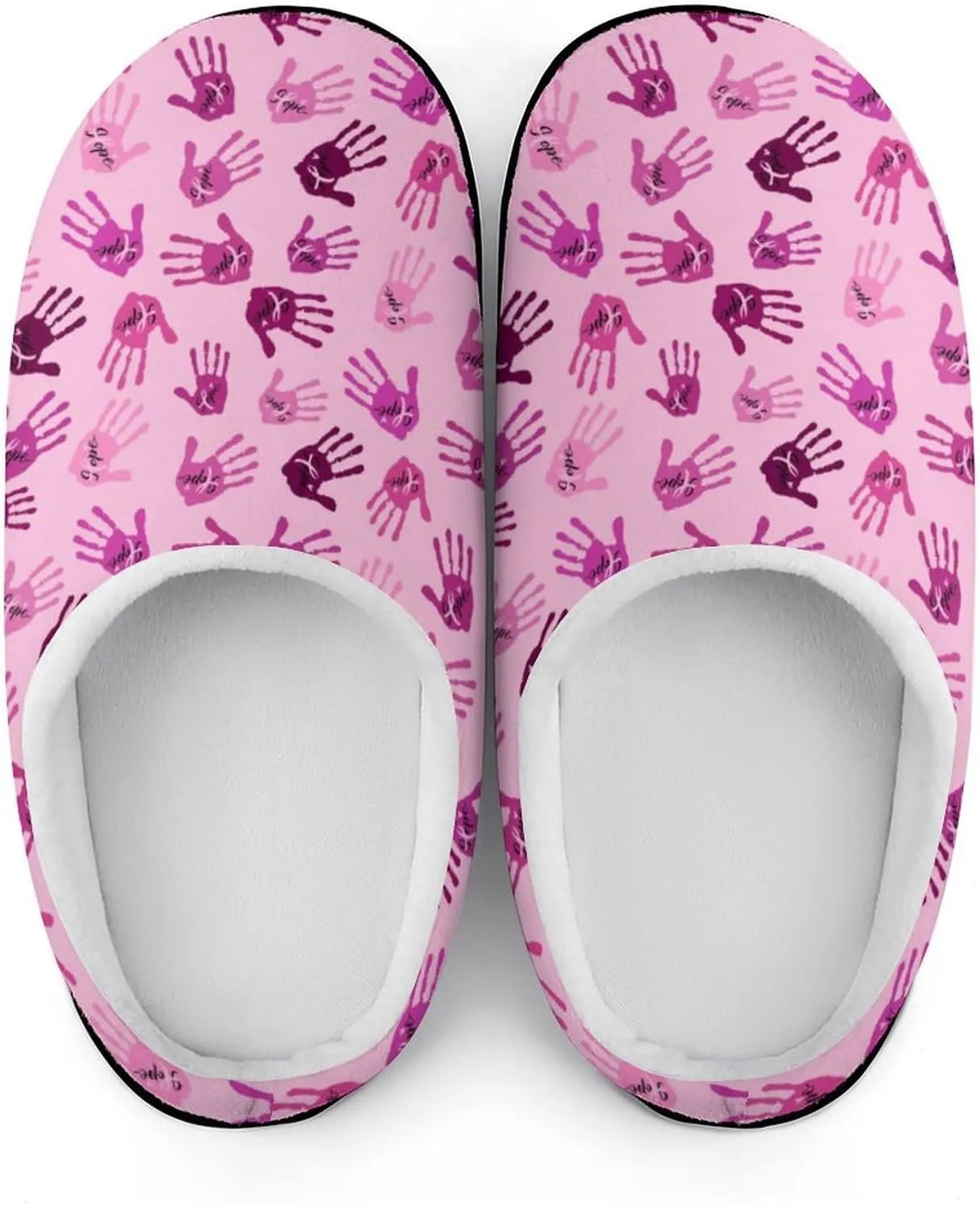 Womens Slippers Comfy Bedroom Slip-On Shoes Ladies Halloween Slippers Warm Cotton Clog House Slippers Indoor Outdoor