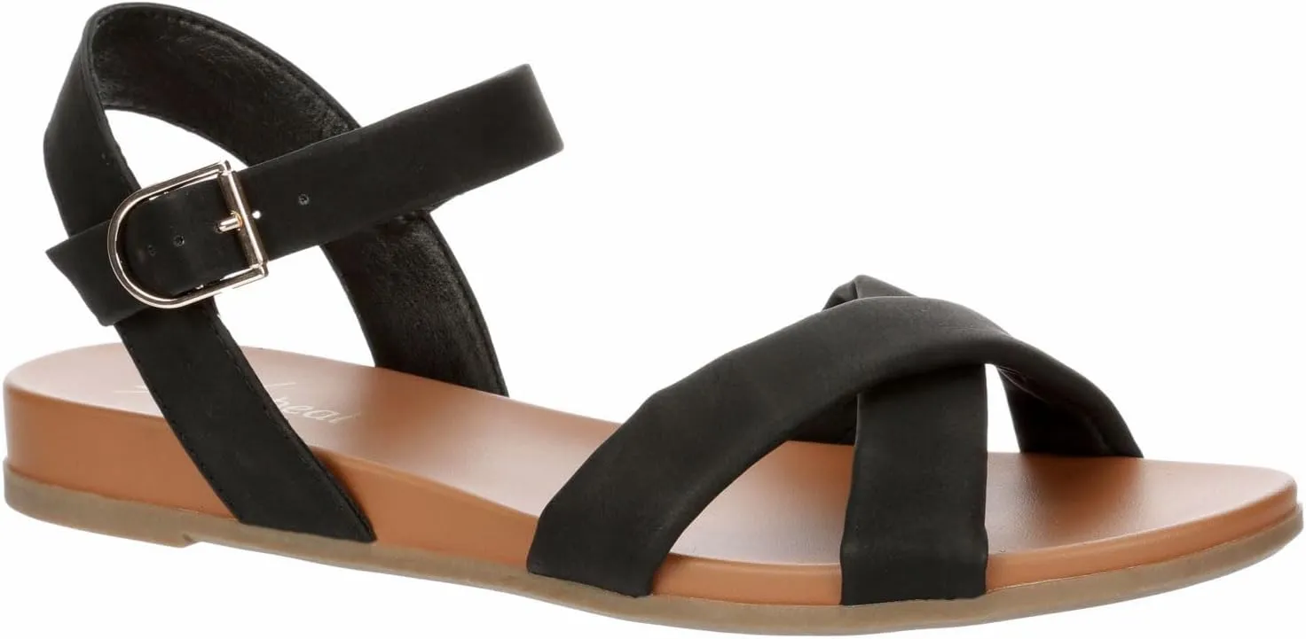 XAPPEAL Rayna - Women's Strappy Open Toe Casual Flat Sandals