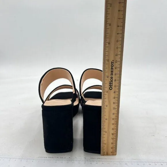 YDN Casual Open Toe Sandals Chunky Low Heel Slip On Mule Comfy Summer Slide Sh
