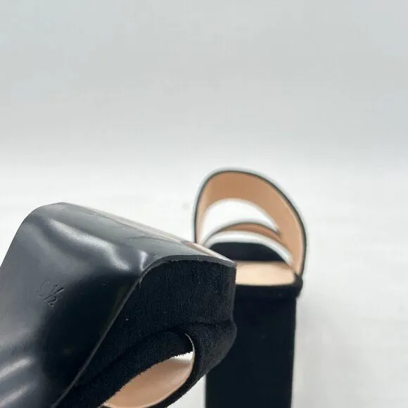 YDN Casual Open Toe Sandals Chunky Low Heel Slip On Mule Comfy Summer Slide Sh