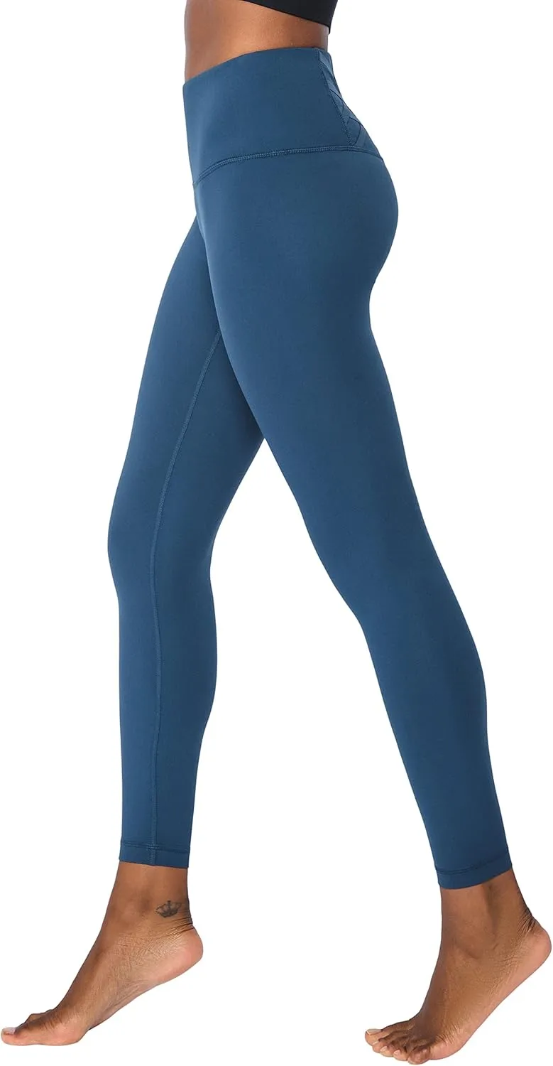 Yogalicious High Waist Ankle Legging Squat Proof Criss Cross V-Back Pant
