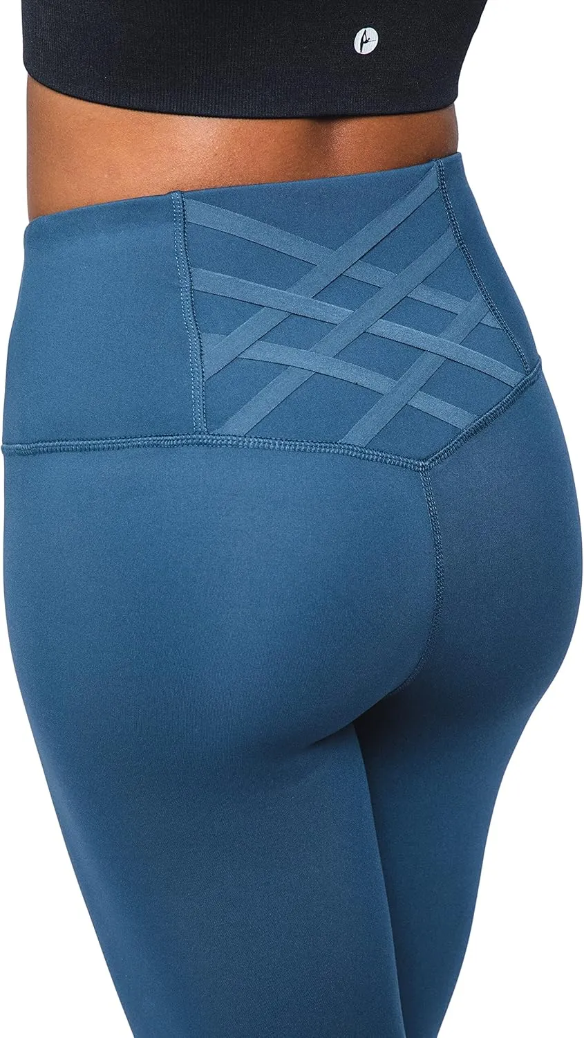 Yogalicious High Waist Ankle Legging Squat Proof Criss Cross V-Back Pant
