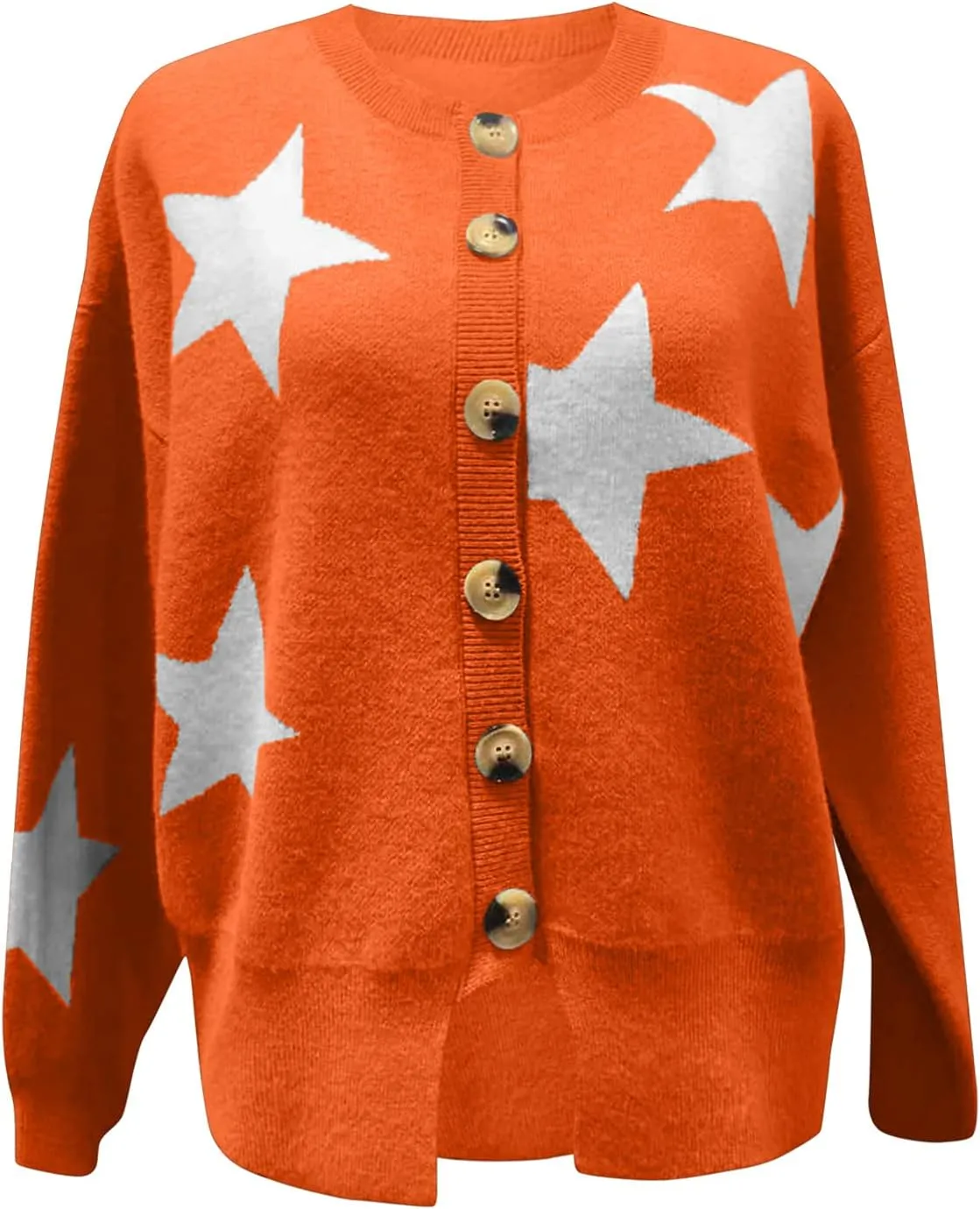 YOMXL Women's Christmas Cardigan Sweaters 2023 Open Front V-Neck Long Sleeve Button Jackets Warm Ugly Christmas Kintwear