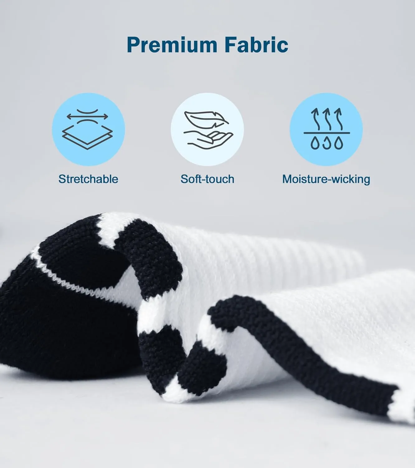 Youth Elite Basketball Socks for Boys - Cushioned Sports Sock Compression Socks for Active Kids, Fits Ages 6-12