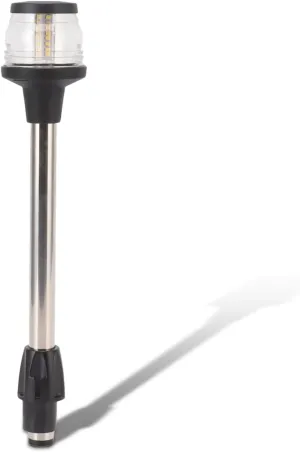 Yunseity Boat Stern Light, 12 Inches LED Anchor Light, 2NM Visibility Marine All Round Lights, IP65 Waterproof 360 Degree All Round 4000-4500K Anchor Pole Light for Pontoon and Fishing Boat